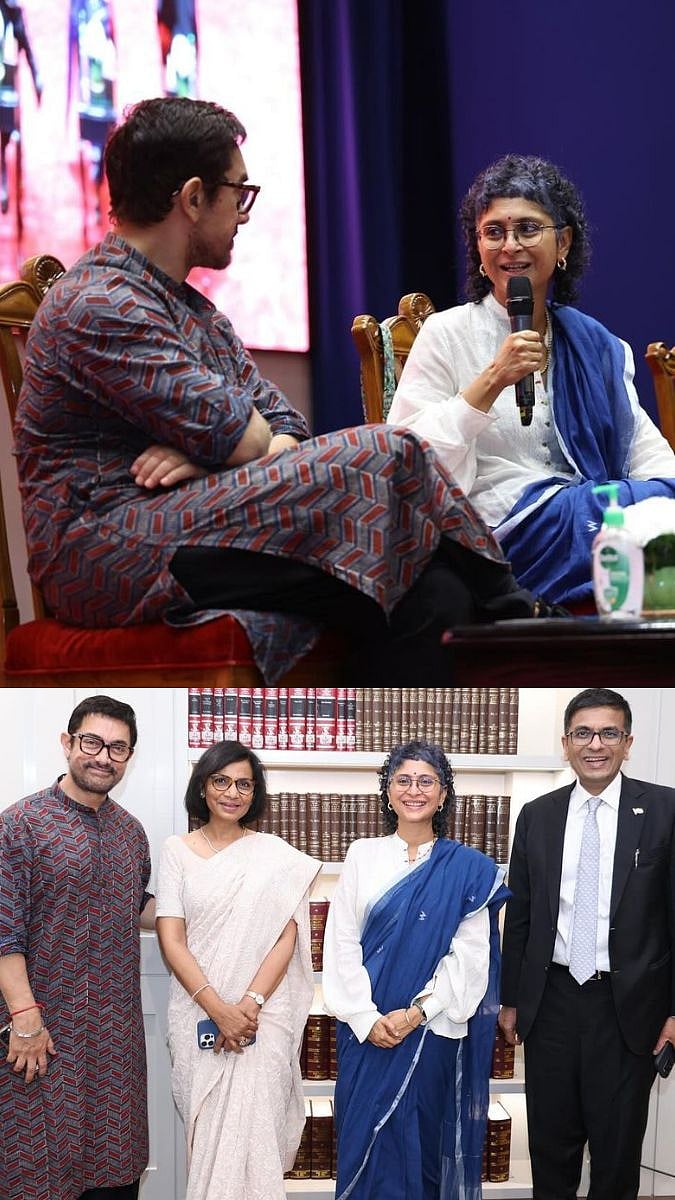 Aamir Khan Attends Special Screening Of Kiran Rao's Laapataa Ladies At Supreme Court